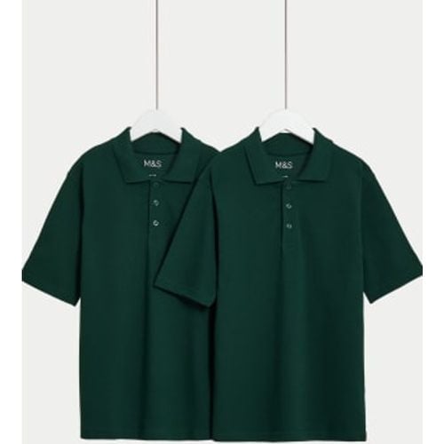 Unisex,Boys,Girls 2pk Unisex Stain Resist School Polo Shirts (2-18 Yrs) - - M&S Collection - Modalova