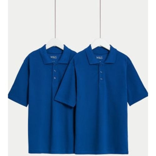 Unisex,Boys,Girls 2pk Unisex Stain Resist School Polo Shirts (2-18 Yrs) - - M&S Collection - Modalova