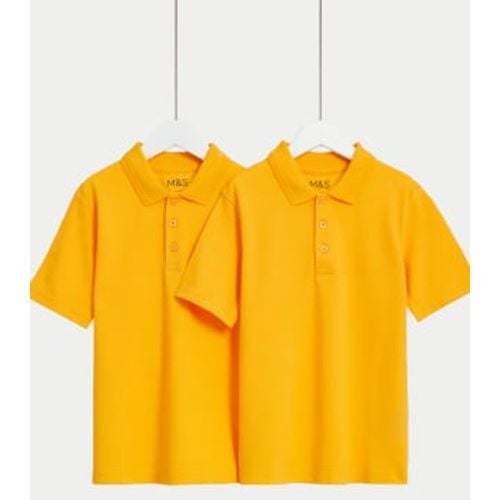 Unisex,Boys,Girls 2pk Unisex Stain Resist School Polo Shirts (2-18 Yrs) - - M&S Collection - Modalova