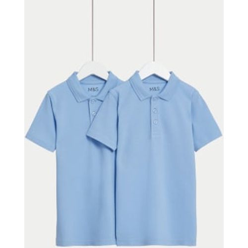 Unisex,Boys,Girls 2pk Unisex Slim Stain Resist School Polo Shirts (2-18 Yrs) - - M&S Collection - Modalova