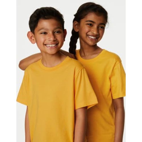 Unisex,Boys,Girls Unisex Pure Cotton School T-Shirt (2-16 Yrs) - - M&S Collection - Modalova