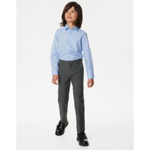 Boys 2pk Boys' Slim Leg Slim Waist School Trousers (2-18 Yrs) - - M&S Collection - Modalova