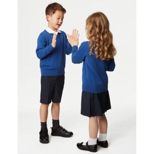 Unisex,Boys,Girls 2pk Unisex Pure Cotton School Jumper (3-18 Yrs) - - M&S Collection - Modalova