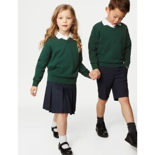 Unisex,Boys,Girls 2pk Unisex Pure Cotton School Jumper (3-18 Yrs) - - M&S Collection - Modalova