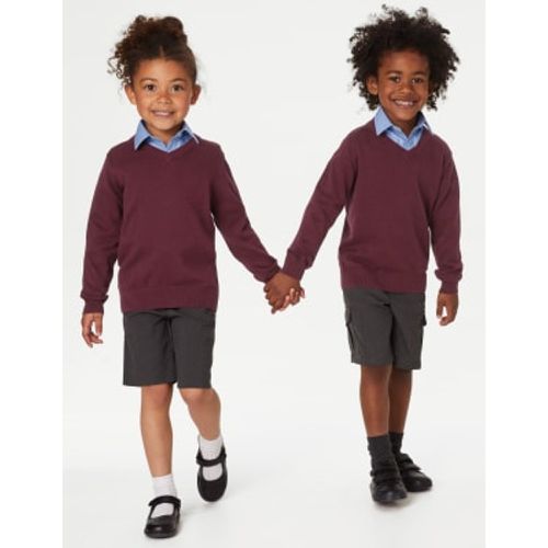 Unisex,Boys,Girls 2pk Unisex Pure Cotton School Jumper (3-18 Yrs) - - M&S Collection - Modalova