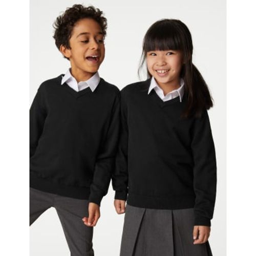 Unisex,Boys,Girls 2pk Unisex Pure Cotton School Jumper (3-18 Yrs) - - M&S Collection - Modalova