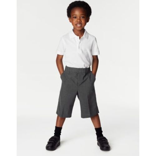 Boys 2pk Boys' Easy Dressing School Shorts (3-15 Yrs) - - M&S Collection - Modalova