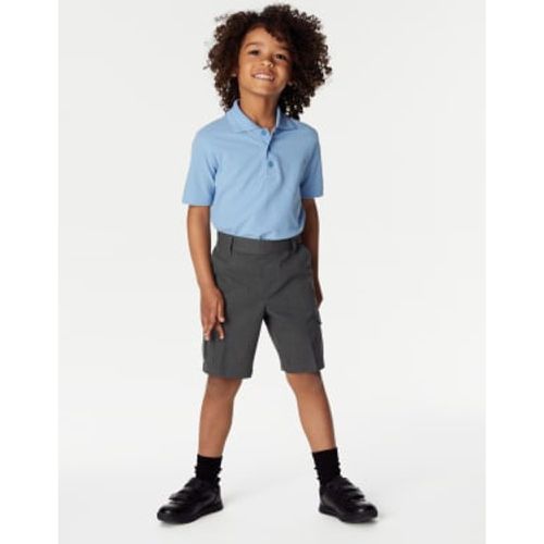 Boys 2pk Boys' Cargo School Shorts (2-14 Yrs) - - M&S Collection - Modalova