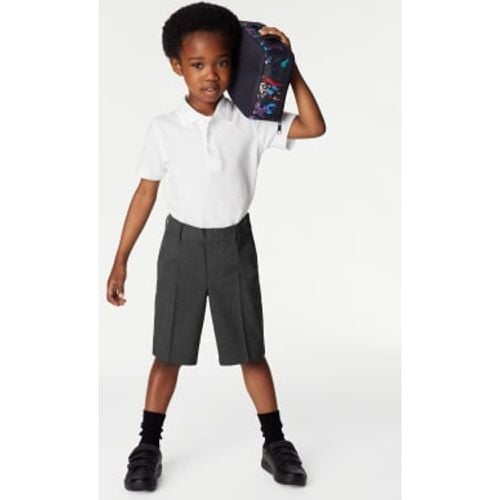 Boys 2pk Boys' Slim Leg Plus Waist School Shorts (4-14 Yrs) - - M&S Collection - Modalova