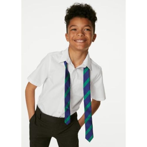 Boys 2pk Boys' Regular Fit Cotton School Shirts (2-18 Yrs) - - M&S Collection - Modalova