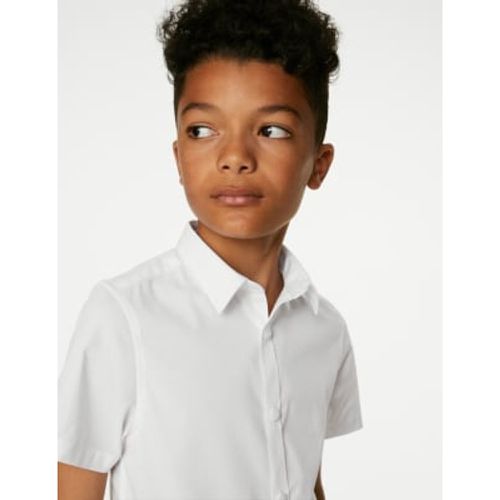 Boys 2pk Boys' Skinny Fit Stretch School Shirts (2-18 Yrs) - - M&S Collection - Modalova