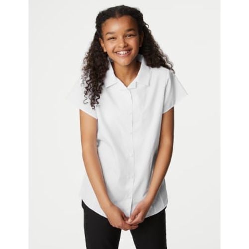 Girls 2pk Girls' Easy Iron Revere School Shirts (2-16 Yrs) - - M&S Collection - Modalova