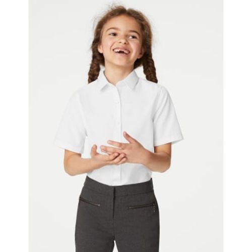 Girls 3pk Girls' Slim Fit Easy Iron School Shirts (2-16 Yrs) - - M&S Collection - Modalova