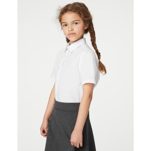 Girls Girls' 5pk Regular Fit Easy to Iron School Shirts (2-18 Yrs) - - M&S Collection - Modalova