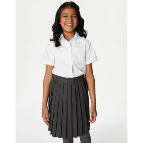 Girls 2pk Girls' Regular Fit Cotton School Shirts (2-18 Yrs) - - M&S Collection - Modalova