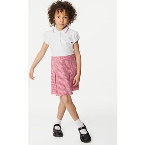 Girls Girls' 2 in 1 Gingham Pleated School Dress (2-14 Yrs) - - M&S Collection - Modalova