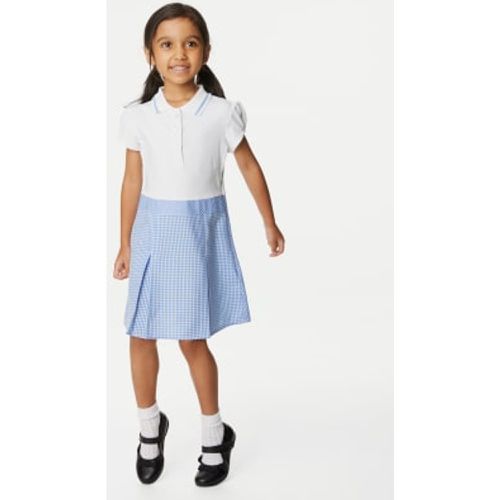 Girls Girls' 2 in 1 Gingham Pleated School Dress (2-14 Yrs) - - M&S Collection - Modalova