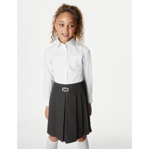 Girls 2pk Girls' Regular Fit Cotton School Shirts (2-18 Yrs) - - M&S Collection - Modalova