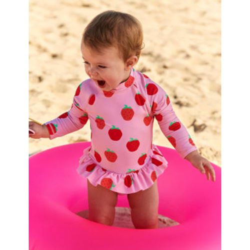 Girls Strawberry Print Long Sleeve Swimsuit (0-3 Yrs) - - Marks and Spencer US - Modalova