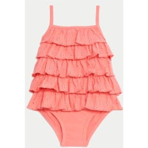 Girls Ruffle Swimsuit (0-3 Yrs) - - M&S Collection - Modalova