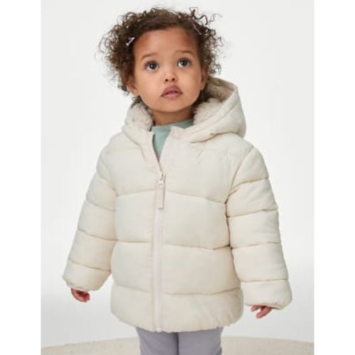 Girls Stormwear™ Padded Hooded Jacket (0-3 Yrs) - - M&S Collection - Modalova