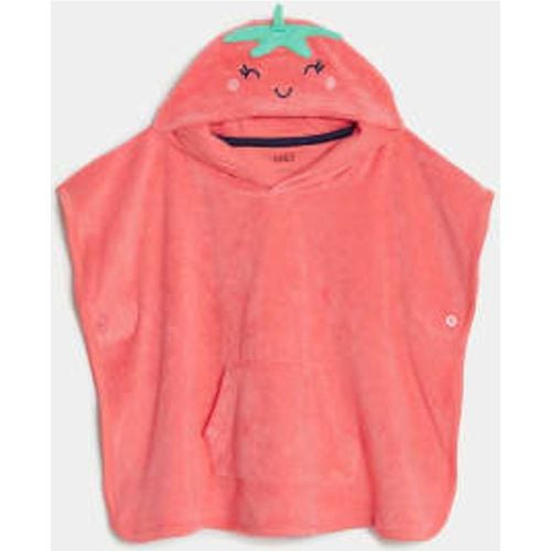 Girls Strawberry Towelling Poncho (0-3 Yrs) - - M&S Collection - Modalova