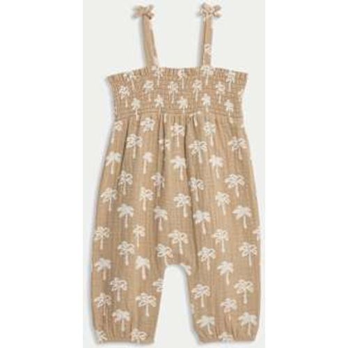 Girls Pure Cotton Palm Tree Romper (0-3 Yrs) - M&S Collection - Modalova