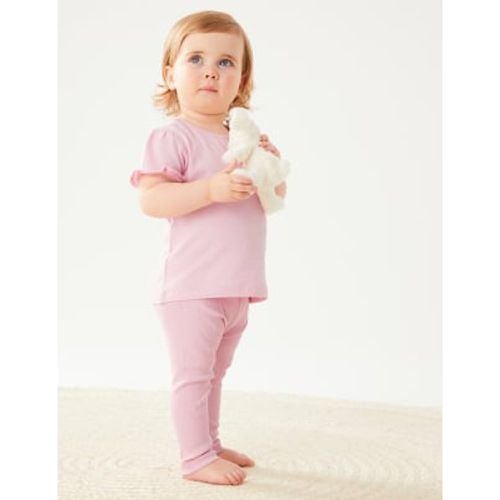 Girls Cotton Rich Leggings (0-3 Yrs) - - M&S Collection - Modalova