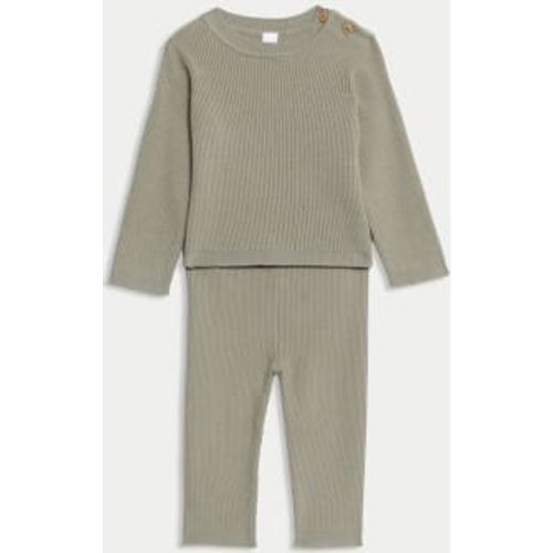 Girls 2pc Knitted Top & Bottom Outfit (0-3 Yrs) - - M&S Collection - Modalova