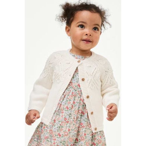 Girls Pure Cotton Patterned Cardigan (0-3 Yrs) - - M&S Collection - Modalova