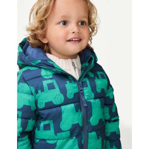 Boys Stormwear™ Tractor Padded Jacket (0-3 Yrs) - - M&S Collection - Modalova