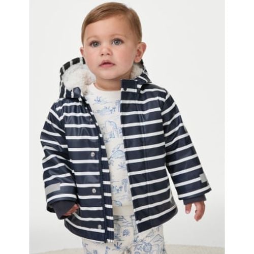 Boys Striped Hooded Fisherman Coat (6 Mths-3 Yrs) - - M&S Collection - Modalova