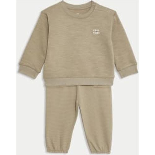 Boys 2pc Cotton Rich Boat Outfit (0-3 Yrs) - - M&S Collection - Modalova