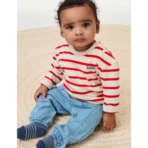 Boys 2pc Cotton Rich Top & Bottom Outfit (0-3 Yrs) - - M&S Collection - Modalova