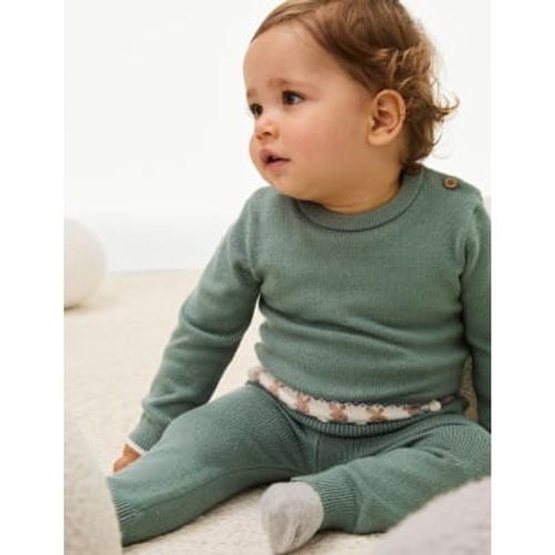 Boys 2pc Peter Rabbit™ Knitted Fair Isle Outfit (0-3 Yrs) - - M&S Collection - Modalova