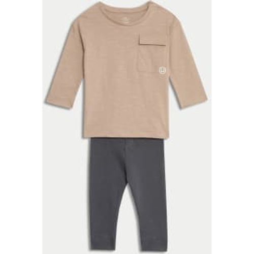 Boys 2pc Cotton Rich Outfit (0-3 Yrs) - - M&S Collection - Modalova