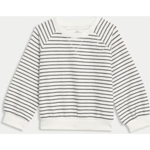 Boys Cotton Rich Striped Sweatshirt (0-3 Yrs) - - M&S Collection - Modalova