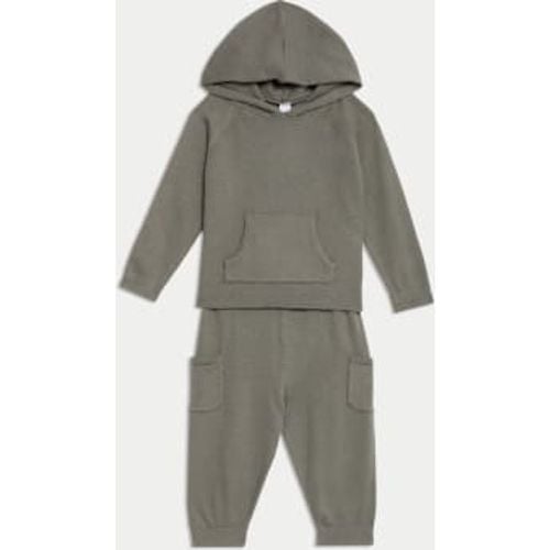 Boys Hooded Top & Bottom Outfit (0-3 Yrs) - - M&S Collection - Modalova