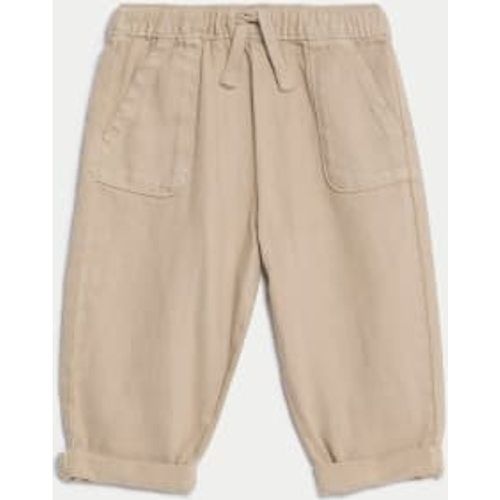 Boys Cotton Rich Trousers (0-3 Yrs) - - M&S Collection - Modalova