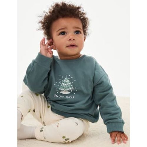 Boys 2pc Cotton Rich Top & Bottom Outfit (0 Mths-3 Yrs) - - M&S Collection - Modalova