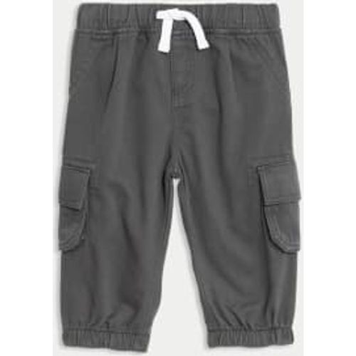 Boys Pure Cotton Cargo Trousers (0-3 Yrs) - - M&S Collection - Modalova