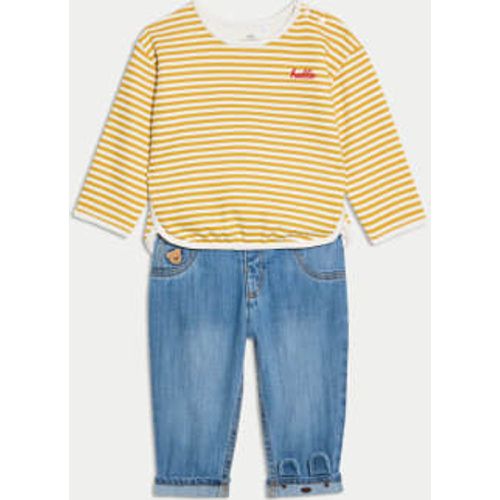 Boys 2pc Cotton Rich Top & Bottom Outfit (0-8 Yrs) - - M&S Collection - Modalova