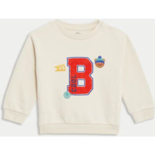 Boys Cotton Rich Cool Slogan Sweatshirt (0-8 Yrs) - - M&S Collection - Modalova