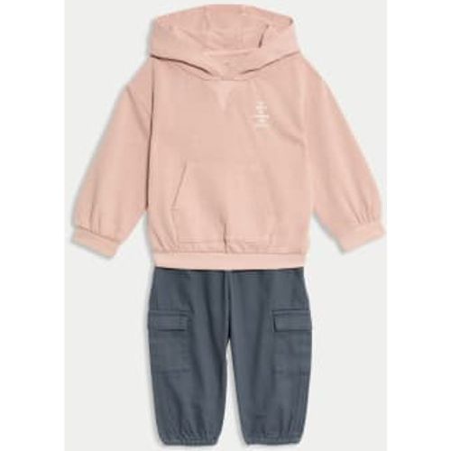 Boys 2pc Hoodie & Cargo Trousers Outfit (0-8 Yrs) - - M&S Collection - Modalova