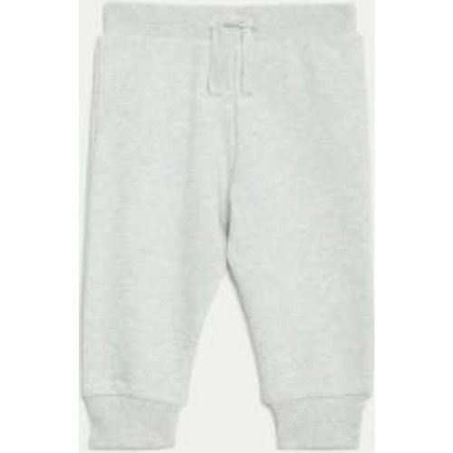 Boys Cotton Rich Plain Joggers (0-3 Yrs) - - M&S Collection - Modalova