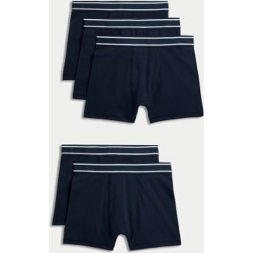 Boys 5pk Cotton with Stretch Trunks (5-16 Years) - - M&S Collection - Modalova