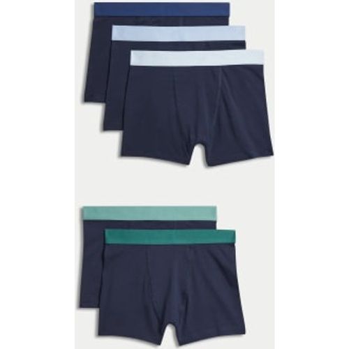 Boys 5pk Cotton with Stretch Trunks (5-16 Yrs) - - M&S Collection - Modalova