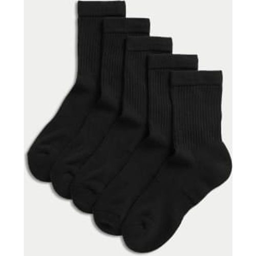 Unisex,Boys,Girls 5pk Cotton Rich Sports Socks (6 Small - 10.5 Large) - - M&S Collection - Modalova