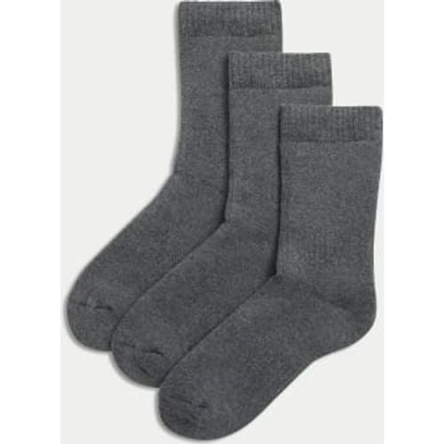 Unisex,Boys,Girls 3pk Cotton Blend Thermal Socks (7-10 Yrs) - - M&S Collection - Modalova