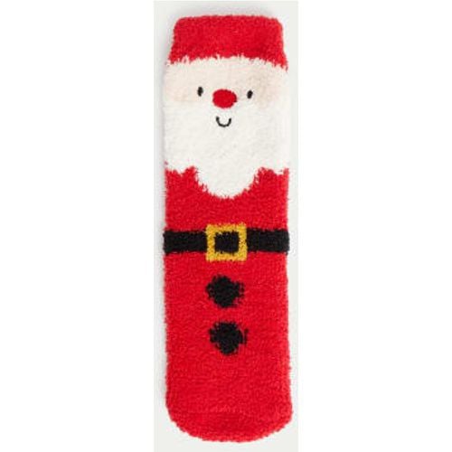 Unisex,Boys,Girls Cosy Christmas Santa Slipper Socks - - M&S Collection - Modalova